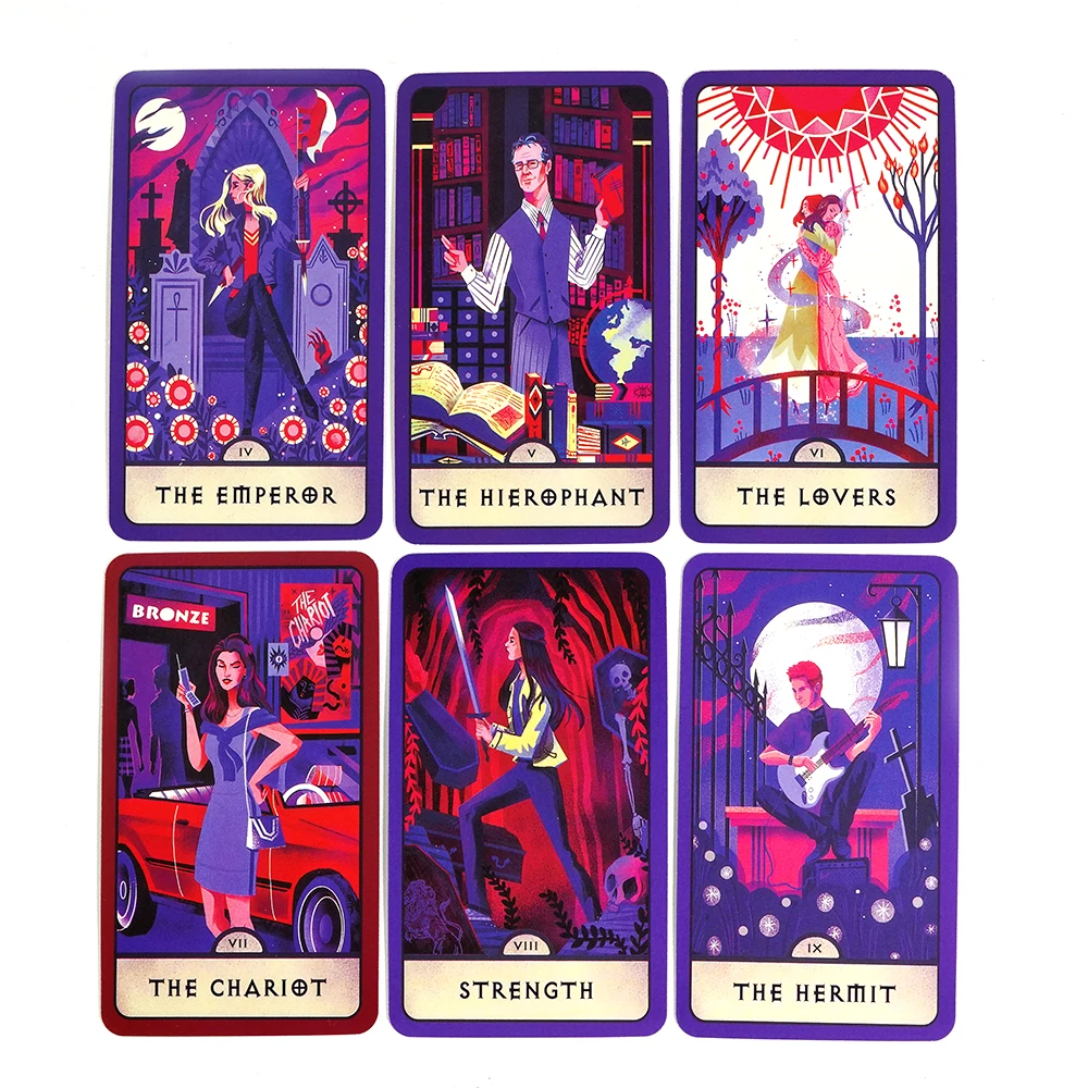 Buffy the Vampire Slayer Tarot 78 cards Deck Follow the wisdom of Buffy beautifully illustrated Fortune Telling Game Divination 3