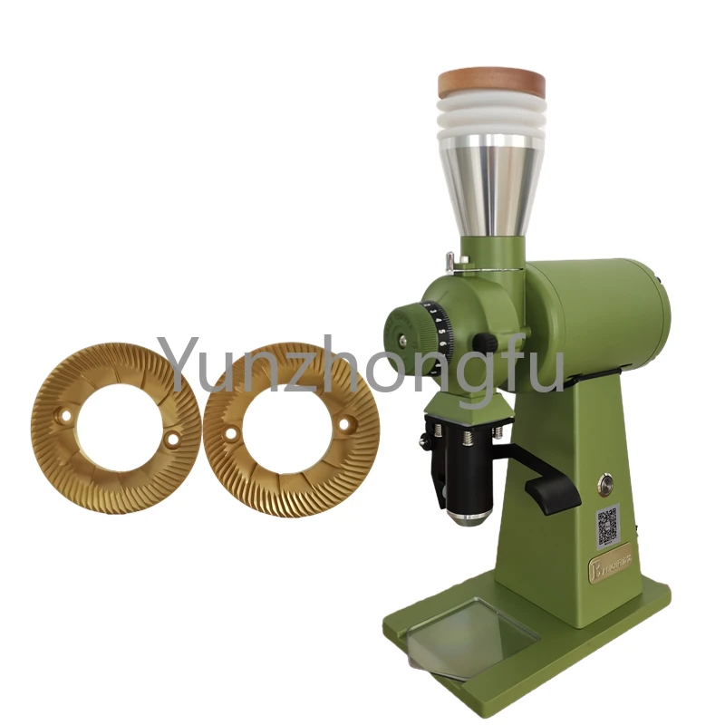 

Wholesale 110V 220V High Power Electric Coffee Grinder 90mm Burr Titanium Alloy Flat Burr Coffee Grinder Air Beating