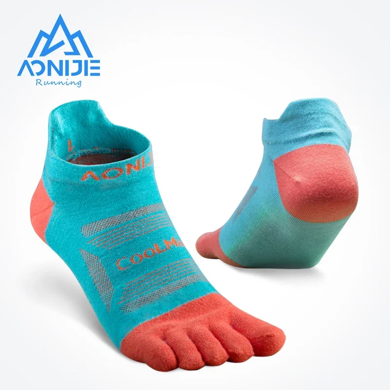 3 Pairs AONIJIE E4801 E4802 Ultra Run Low Cut Running Socks Five Toe Socks Quarter Socks Toesocks For Running Marathon Race Trail