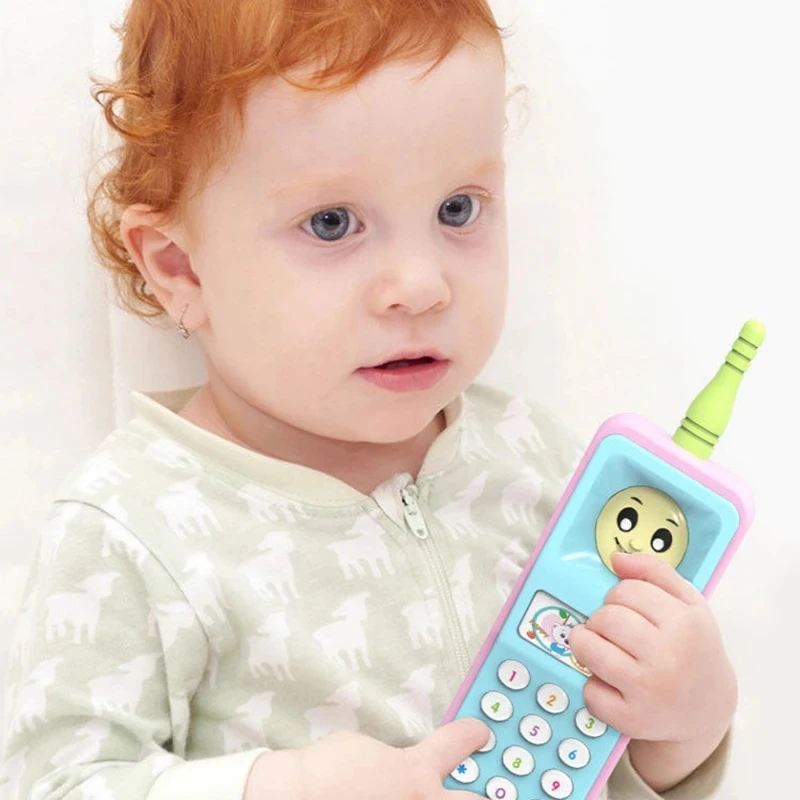 Kids Puzzle Toys Childhood Cute Big Brother Cell Phone With Light Music Phone Toys Puzzle Early Learning Multifunctional Phone 5