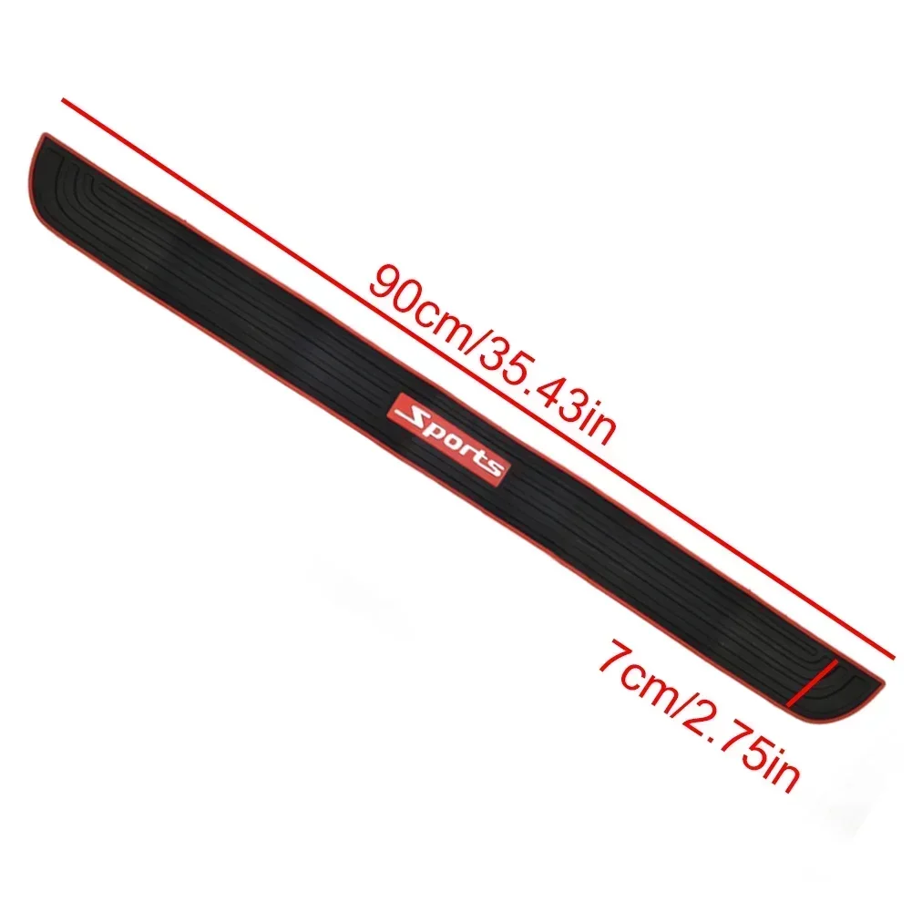 Car Bumper Protector Car Bumper Strip Bumper Protector Strip 90cmx7cm Universal Car Rear Trunk Sill Bumper Guard Protector Pad Thickened Cover Strip Pad