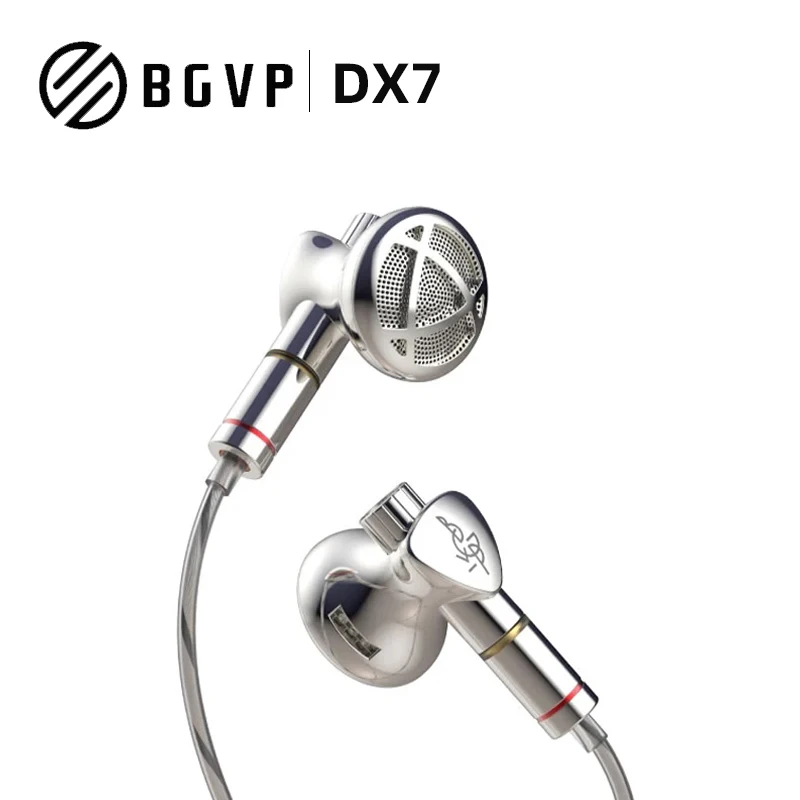 

BGVP DX7 новые Внутриканальные наушники HIFI 14,2 мм Углеродные композитные динамические диафрагменные наушники с плоской головкой MMCX 3,5 мм/4,4 мм сменный штекер