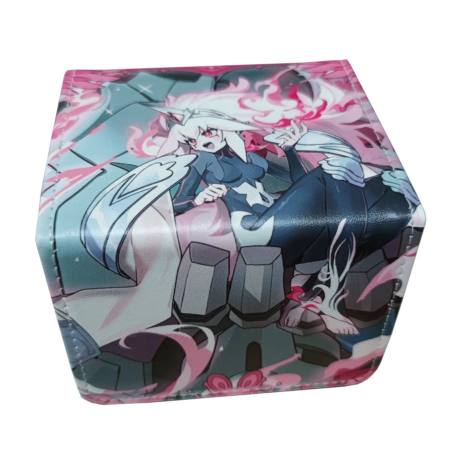 

100+ PU Anime Cards Storage Box Deck Board Game TCG Cards Box Protector Bag for MGT/Pkm/Yu-gi-oh/Trading Card Collecting Game