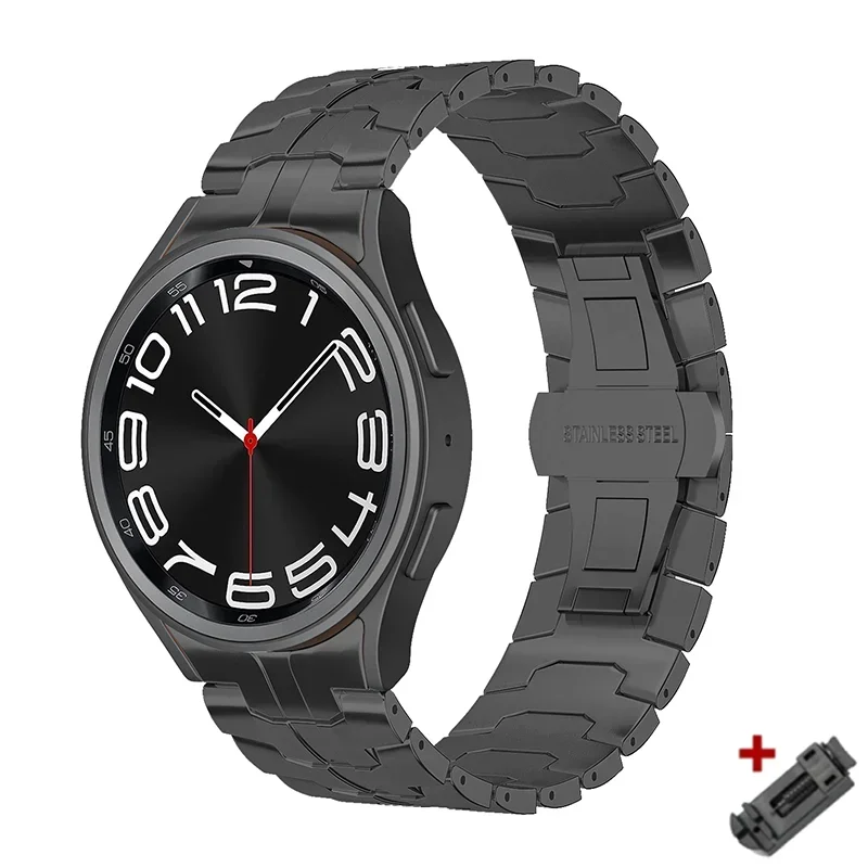 Titanium Color Stainless Steel No-Gaps Bracelet