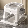 Commode Stool Multifunctional Simple Foot Stools Squat Potty Bathroom Toilet Stool Portable Toilet Seat Stool for Bathroom Potty 1