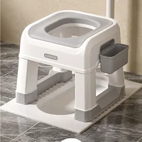 Commode Stool Multifunctional Simple Foot Stools Squat Potty Bathroom Toilet Stool Portable Toilet Seat Stool for Bathroom Potty 1