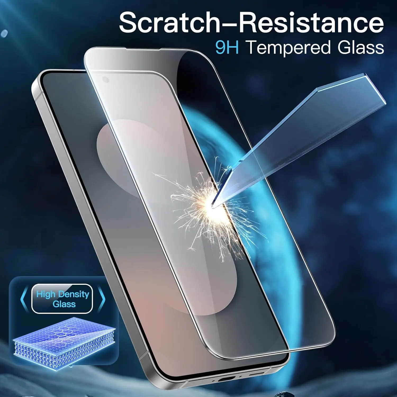 Premium Tempered Glass Screen Protector - 6.7 Display, Pack of 1-4 Pieces
