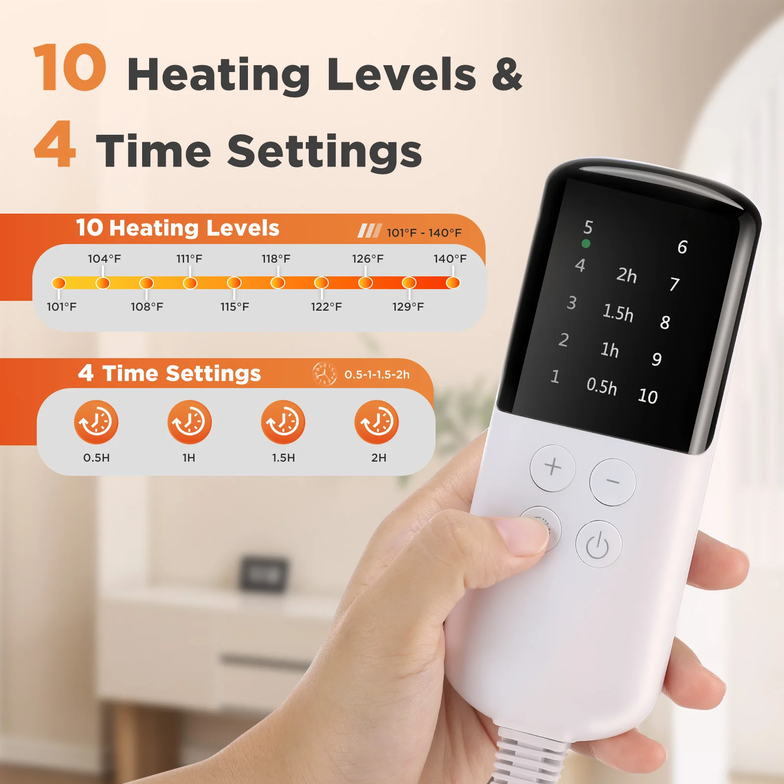 Electric Heating Pads for Cramps Winter Heater Mat For Office Sofa Beds Waist Back Warmer Blankets Camping 110V 220V Washable