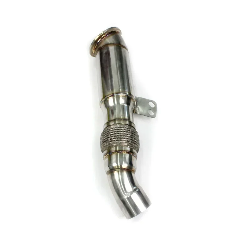 Section High flow Pipes branch downpipe Exhaust Pipe with catalystfor M140 B58