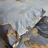 Fashion Luxury Marble Fitted Sheet Set, Soft Comfortable Breathable 360° Wrap Bedding Sets with Deep Pocket, for Bedroom Decor 5