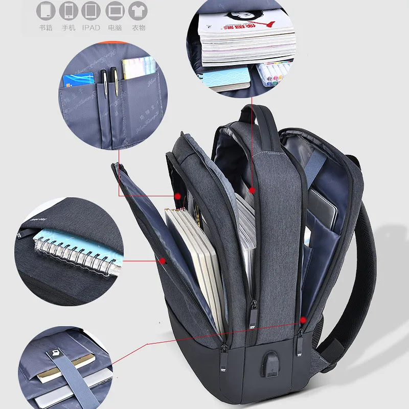 New Backpack Business Casual Backpack Large Capacity Travel Bag Laptop Bag High School Student School Bag