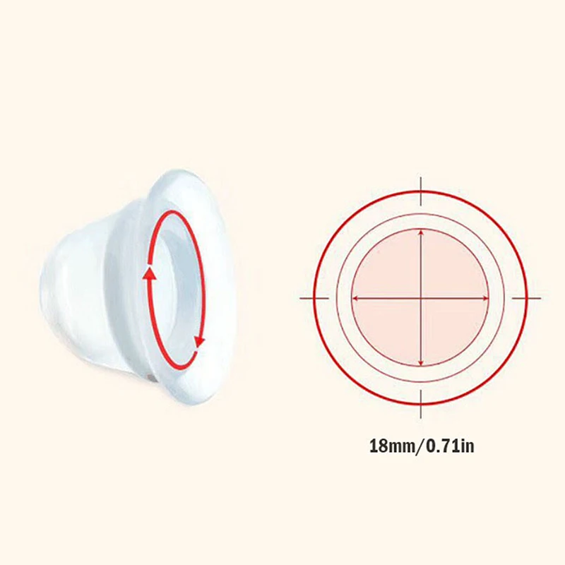 2PCS Silicone Nipple Corrector Nipple shield sucker for Flat Inverted Nipples 6