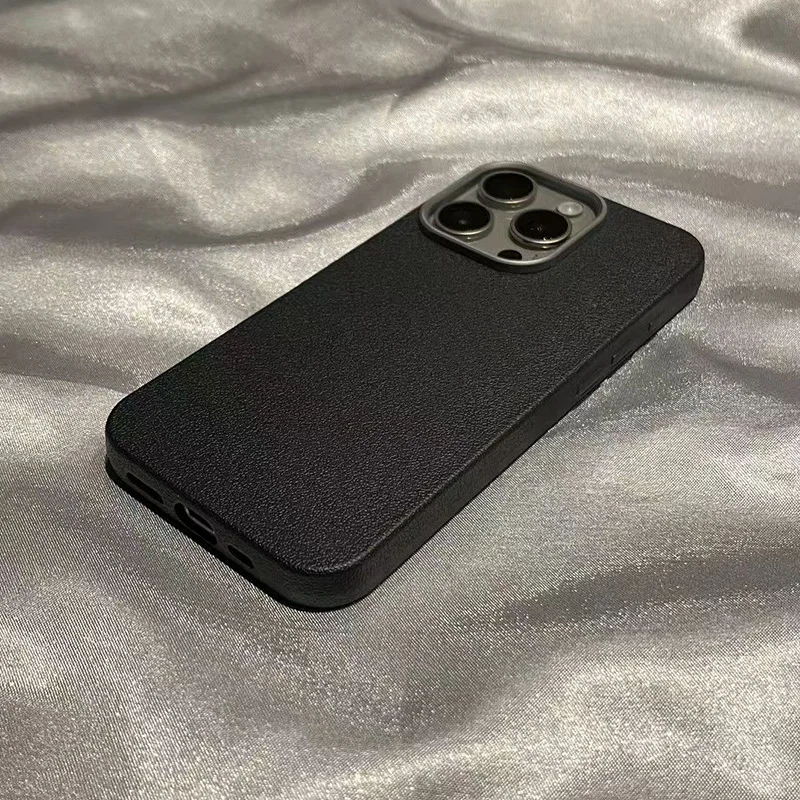 Matte Litschi Textur Leder Soft Case für Samsung Galaxy A56 A25 A35 A55 A34 A54 A53 5G S25 Ultra S24 S23 S22 Plus S21 FE Abdeckung – Detail 7