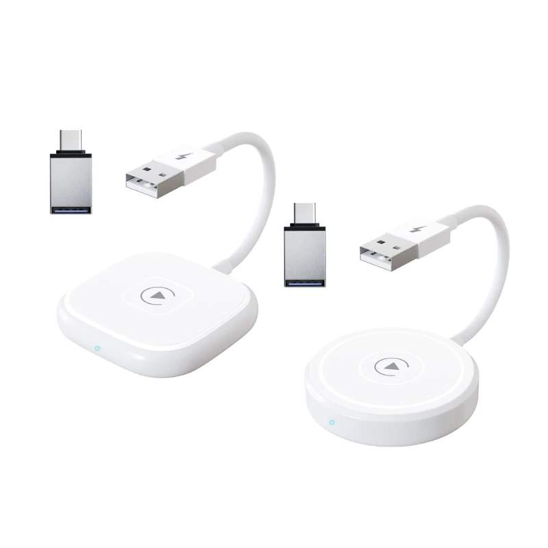 

U75A Portable Wireless Adapter Plug & Plays Carplays Converter Plastic Adapter