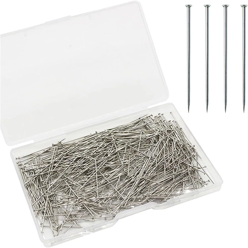 1000PCS 26/35mm Edelstahl Nähen Pins Schneider Gerade Naht Pins Feine Satin Kopf Pins Schmuck Machen von nähen Werkzeuge – Detail 7