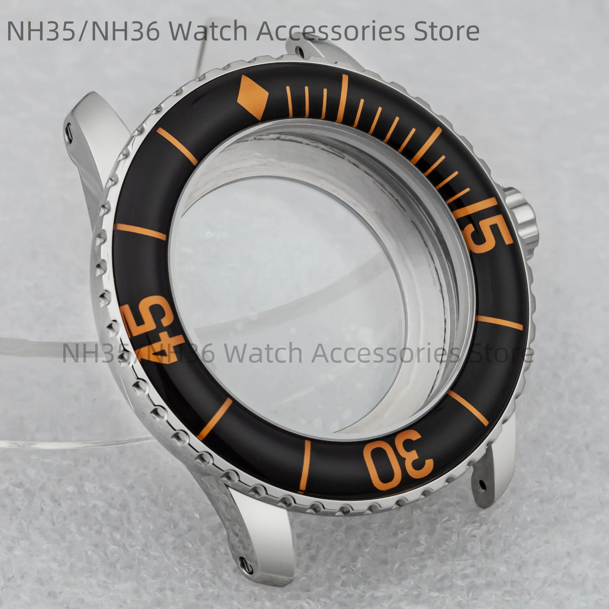 Premium 45mm Stainless Steel 10ATM Waterproof Watch Case