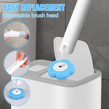 Disposable Toilet Brush Set 6