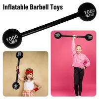 Decoration Parent-child iInteraction Fun Game Barbell Event Game Props Inflatable Barbell Simulation Gym Funny Toys 1
