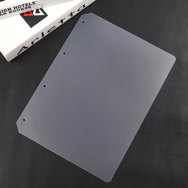 A5 A6 A7 B5 A4 Loose-leaf Divider And Baffle PP Transparent Matte Loose-leaf Universal Notebook Divider Accessories