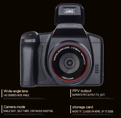 Pin HD telephoto SLR camera digital camera fixed lens 16x zoom AV interface