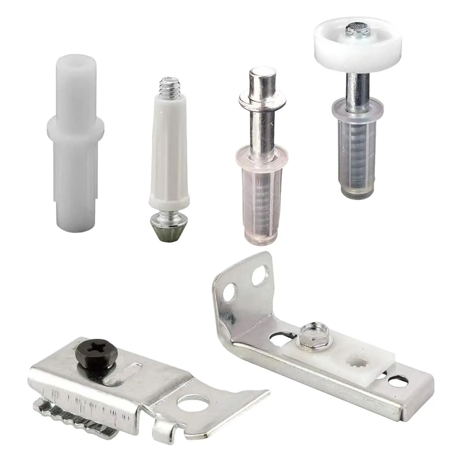 Bifold Door Hardware Set pivots and Guide Wheel Stainless Steel Door Repair Set