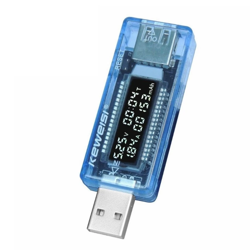 

652F USB-тестер, измеритель напряжения и тока, цифровая емкость заряда батареи, вольтметр, амперметр, мультиметр, автоматическое