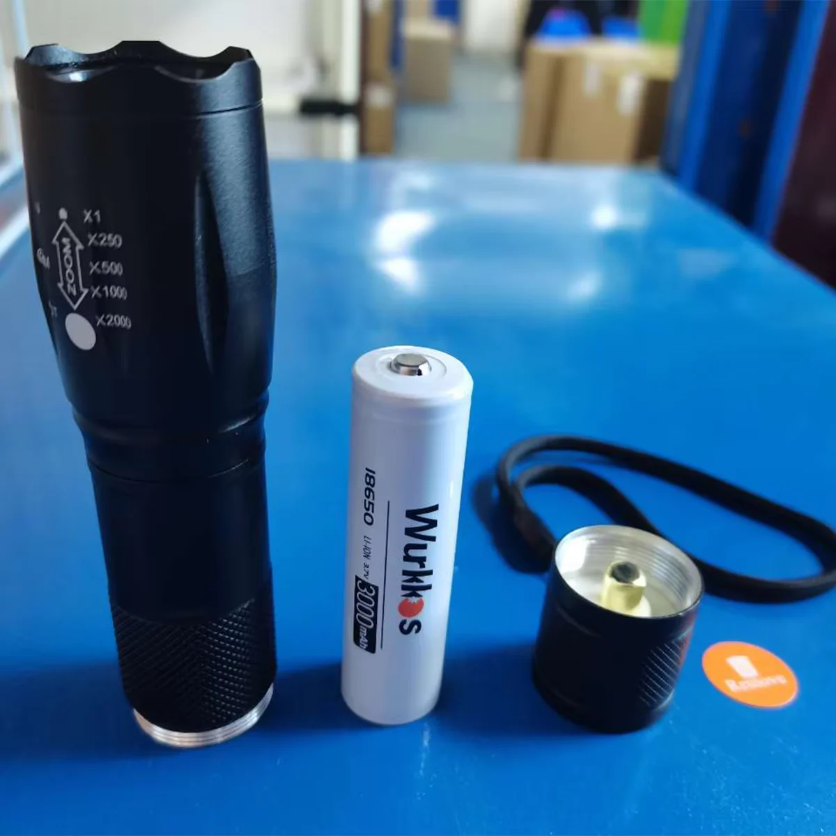 Wurkkos充電式リチウムイオン電池、USB-C充電ポート、3.7v