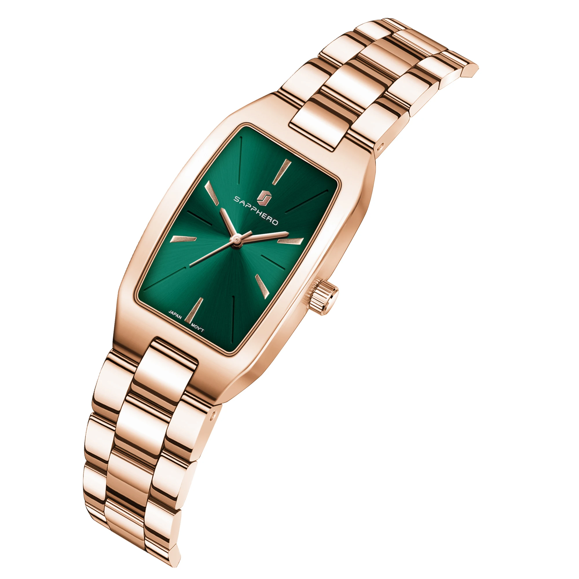 SAPPHERO Fashion Women Quartz Watch Ultra Thin Stainless Steel Strap Seiko Movement Pretty Packaging Gift Wrist Watch 2