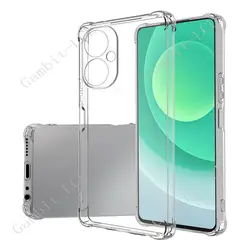 Clear Anti - Falling Case with Camera Lens Protection for Camon 19 Neo (Clear)