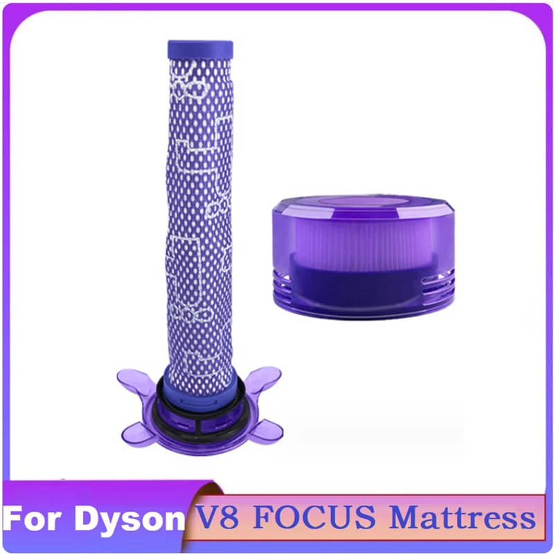 

Сменный фильтр для Dyson V8 FOCUS пылесос для матрасов, передний и задний фильтр для уборки дома, 2 шт.