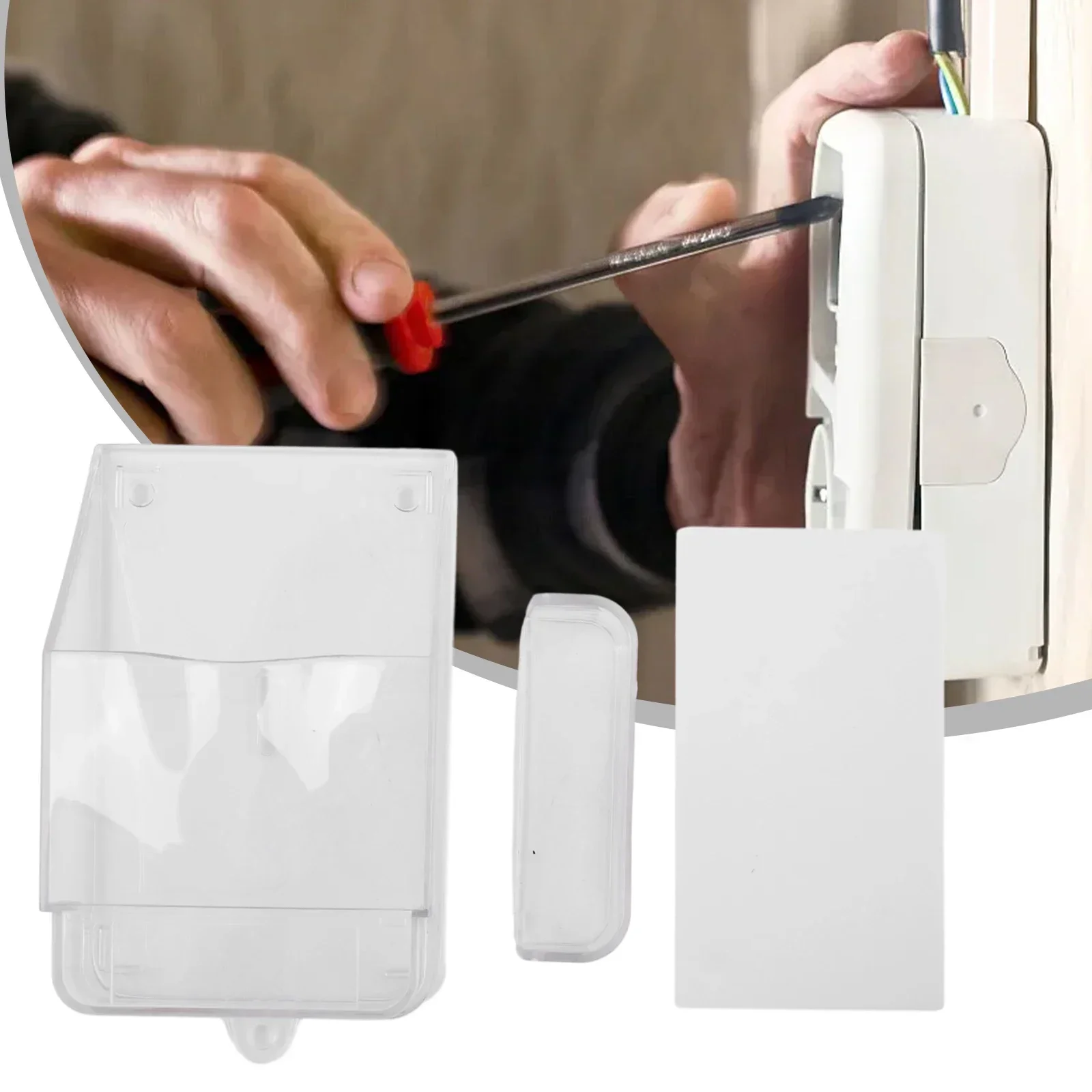 Outdoor Doorbell Cover Waterproof Rainproof Case Wireless Doorbell Cover Safe Protector Access Control Shell 111*63*52m wireless doorbell cover