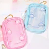 Cute Toon Bag PVC Single-Sided Transparent Coin Purse Student Doll Display Pannier Bag Keychain Sundries Mini Card Storage Bag 4