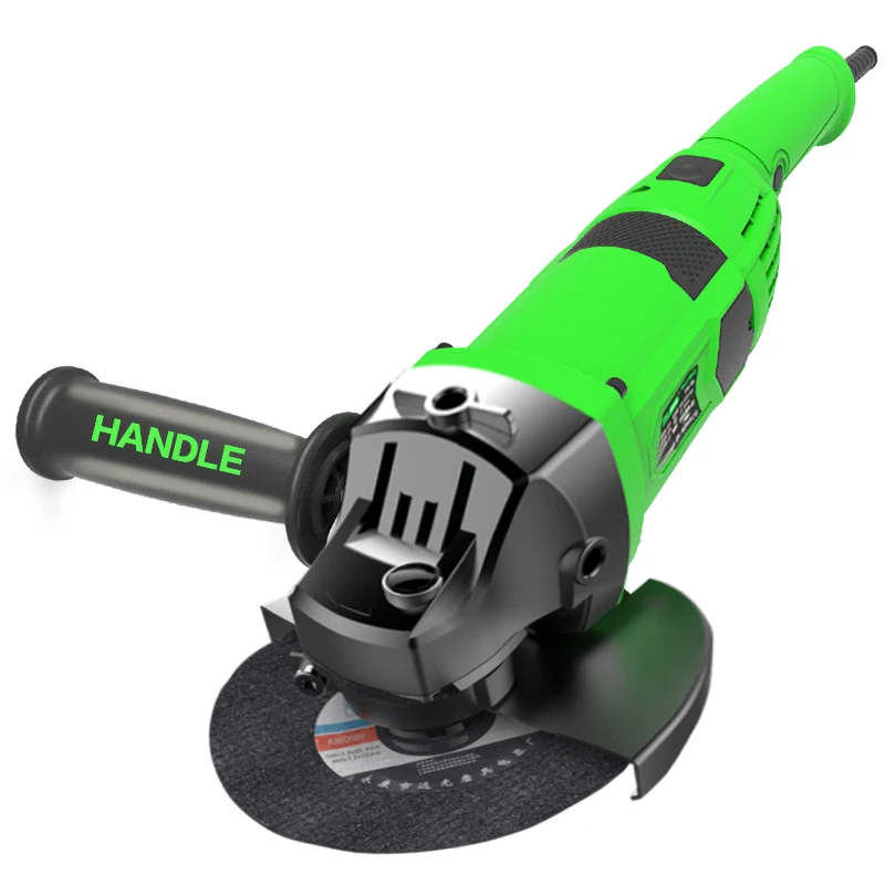 2200W Angle Grinder 220V Dust-free Electric Grinder Angle Grinding Power Tools Hydrostone-Flat Z1E-159