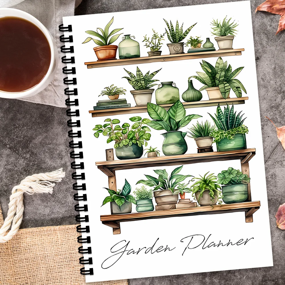1 Stück Gartenplanungs-Notizbuch, Gartenplaner & Pflanzenpflege-Tagebuch - Spiralgebundenes Gartentagebuch mit Bewässerungsplaner – Detail 7