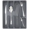Drawer Kitchen Drawer Organizer Silverware Holder Utensil Organizer Cutlery Organizer Tray Plastic Flatware Organizers 5