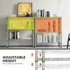 3 Tier Wire Shelving Metal Shelves Organizer Adjustable Chrome Wire Rack Storage 3