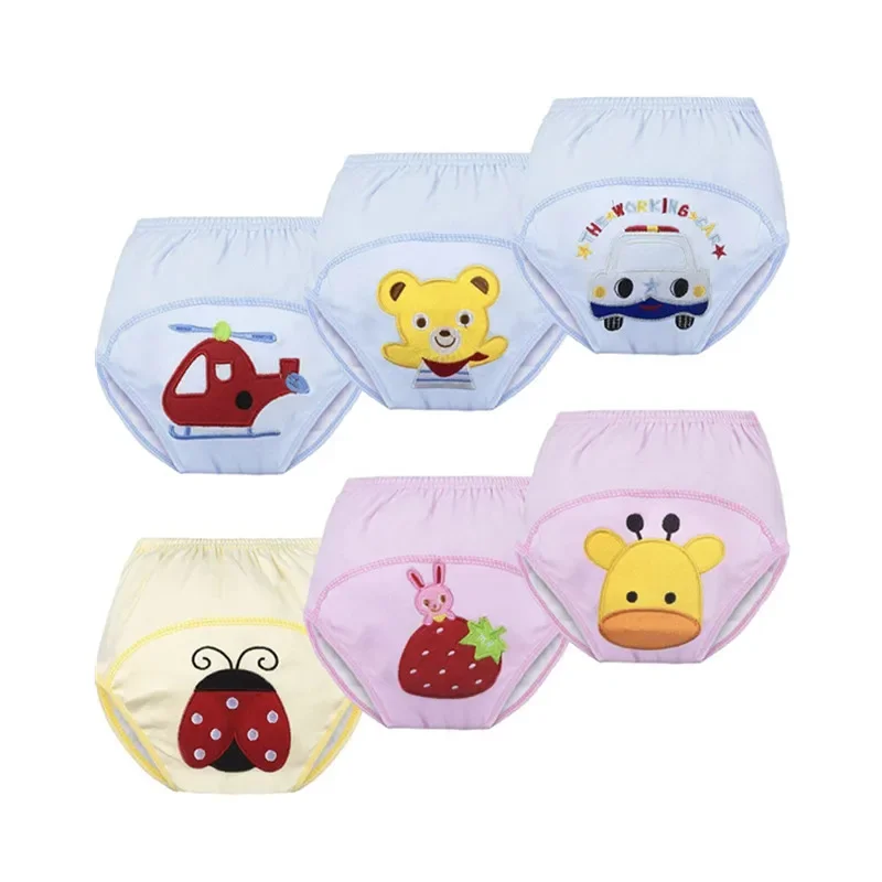 

5pcs/Lot Cotton Baby Training Pants Boys Girls Diapers Underpants For 0-24 Months