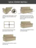 1pc Jacquard Elastic Sofa Slipcover Adjustable Non-slip Stretch Sofa Cover Home Living Room Sofa Protector Cover Home Decor 3