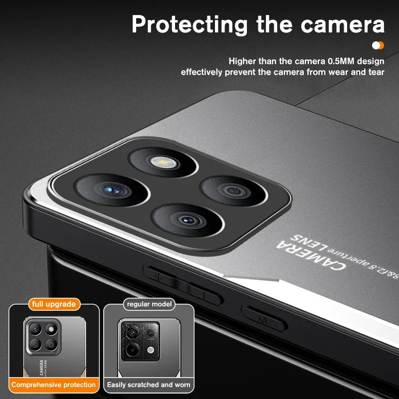 Luxury Aluminum Alloy Armor Case with Soft TPU Frame