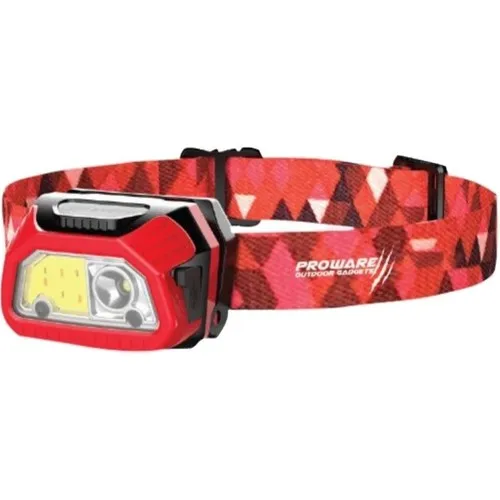 

Proware Outdoor Camping Hiking Fishing Reading Activities Rechargeable Flashlight Led Head Lamp Work Light