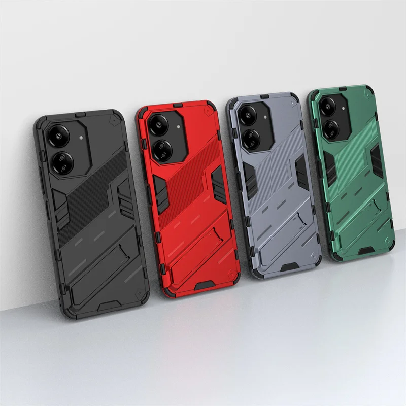 Rugged Armor Phone Case with Kickstand and Shockproof Holder