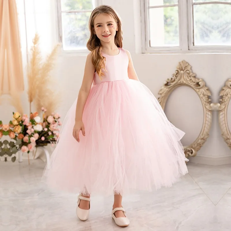 

Женское длинное фиолетовое пышное платье, Многоярусное детское платье принцессы, одежда для детей 2, 3, 4, 5, 6, 8, 10, 12, 14 лет