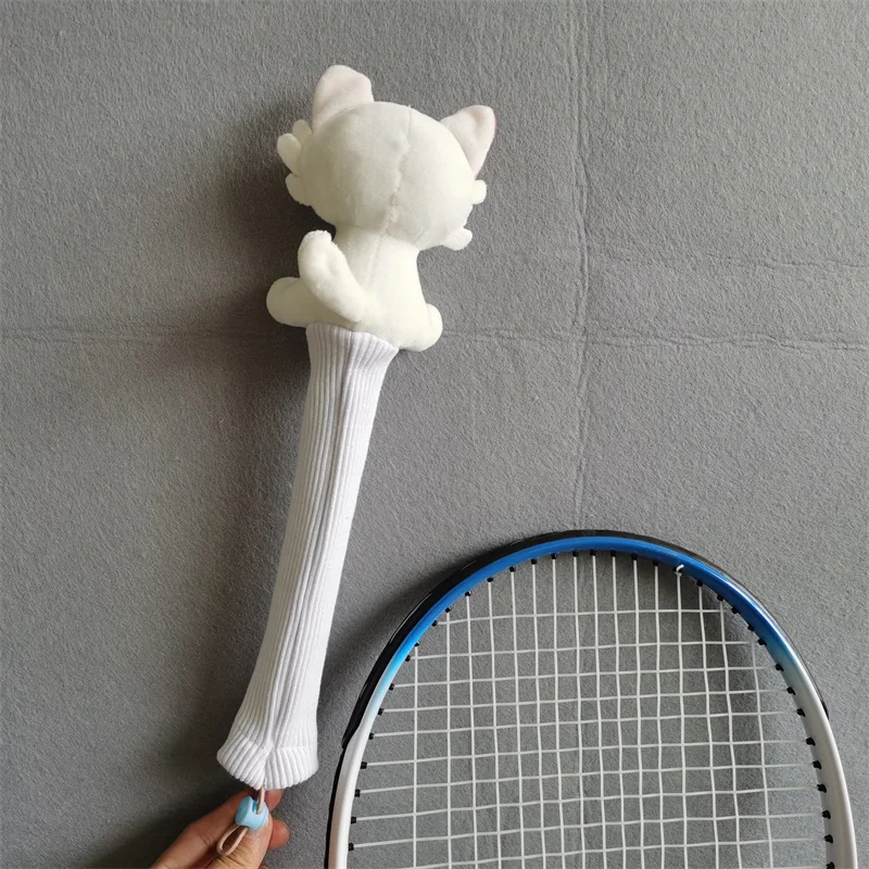 Cat Badminton Racket Handle Cover Plush Doll Grip Protectors Handcraft Gift