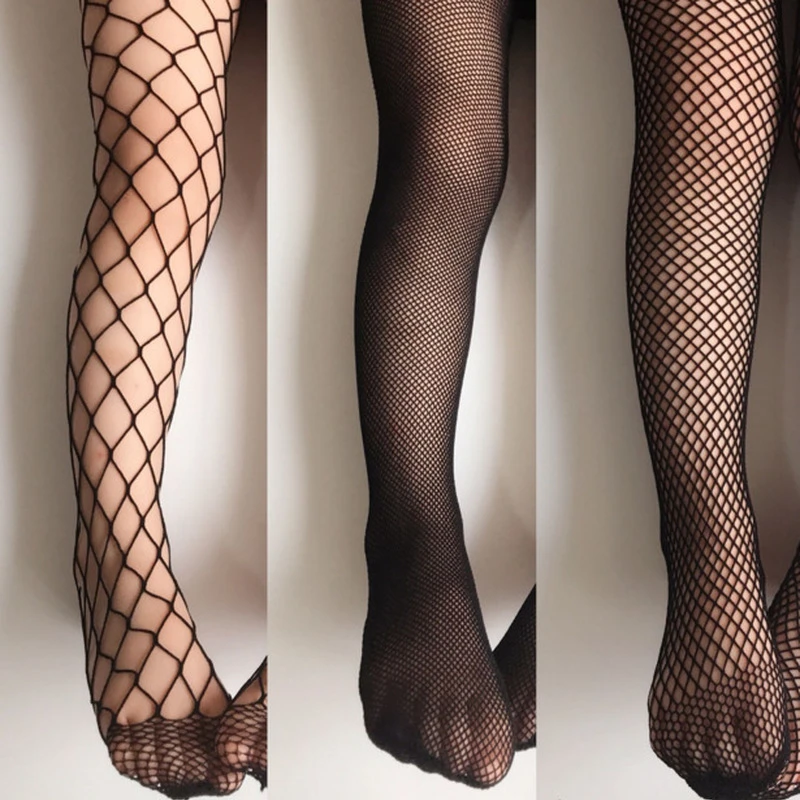 Kids Black Fishnet Leggings Stockings Fashion Tight Baby Girl White Clothing Cotton Mesh Collant Pantyhose for Children Socks