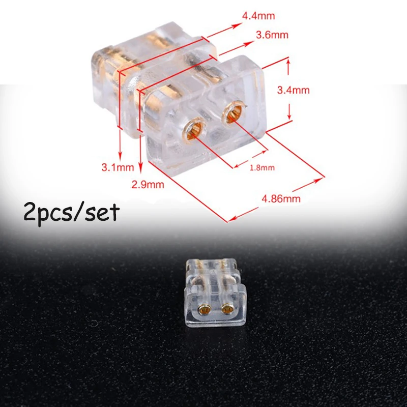 Audio Cable Earphone Cable DAC 2 pcs 0.78 double pin 1964 socket female diy high-end headphone cable accessories pin plug