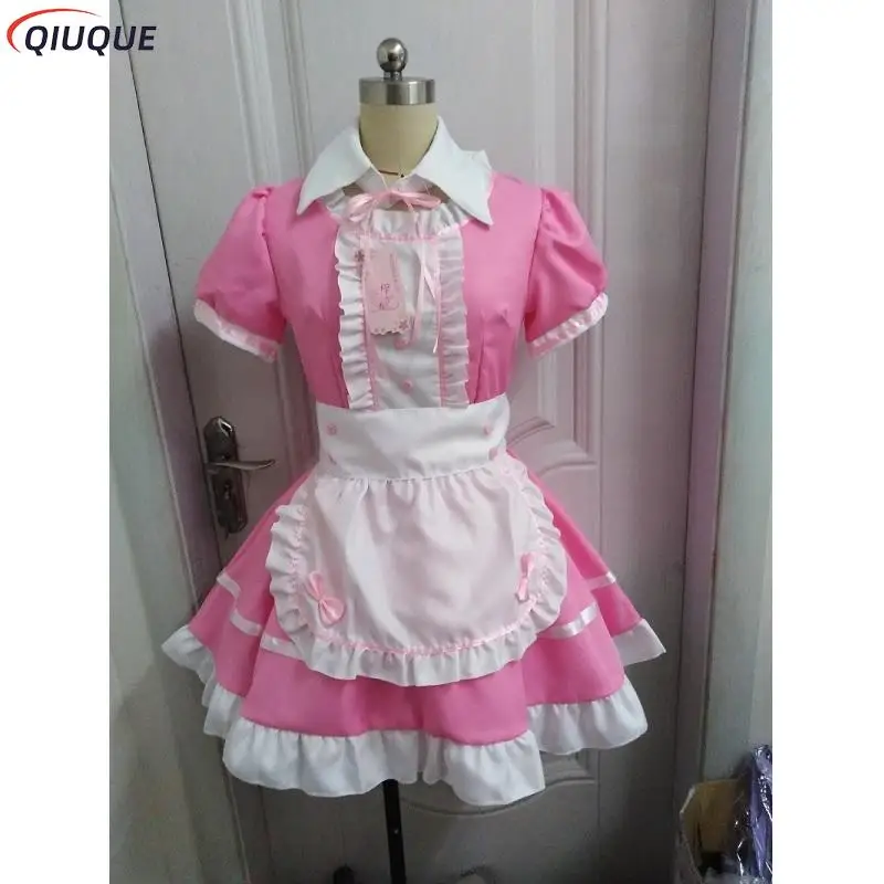 

Women Maid Outfit Sweet Gothic Lolita Dresses Anime K-ON! Cosplay Costume Apron Dress Uniforms Plus Size Halloween Costumes