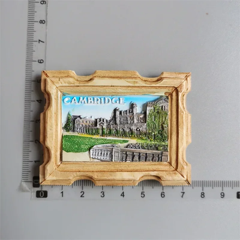 Hand-Painted Cambridge Landmark Fridge Magnet - UK Travel Souvenir and Home Decor Gift