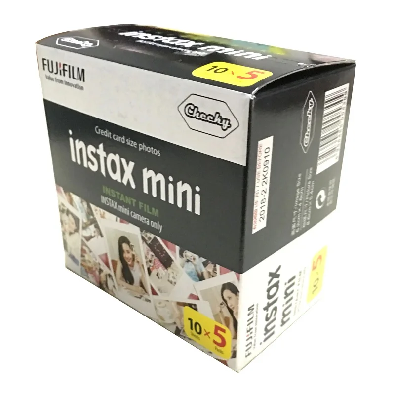 50/60 Sheets Fujifilm Instax Mini Film White Edge Instax Mini 12 11 9 8 7s 70 90 SP-2 LINk LiPlay Instant Camera Film Paper instant film paper