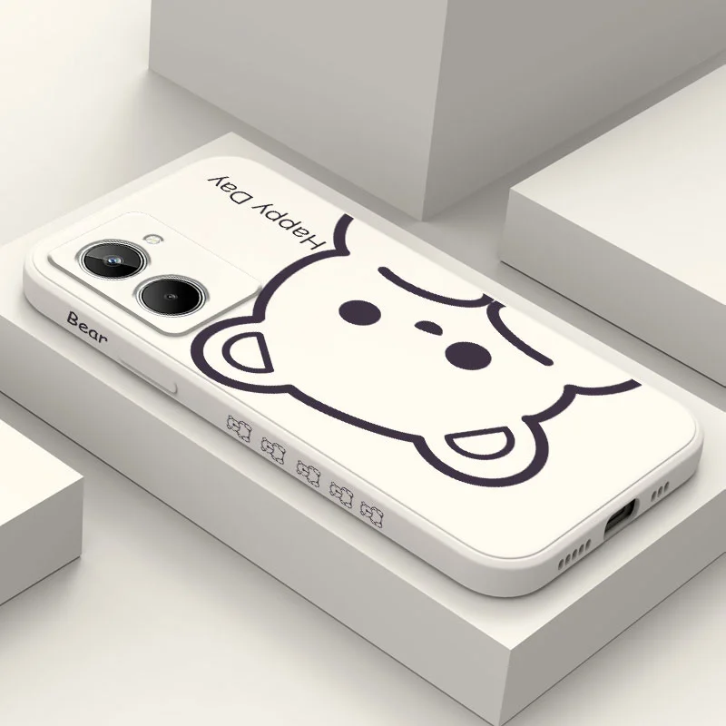 Big Ears Bear Case Per Oppo Realme 11 10 10T 9 9I 8 8I 7 Pro Plus C31 C30 C35 C11 C12 C15 C20 C21Y C25 S 4G 5G 2021 2020