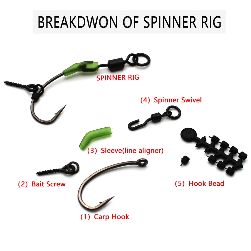 Spinner Swivel for Ronnie Rig Carp Fishing Accessories for Carp
